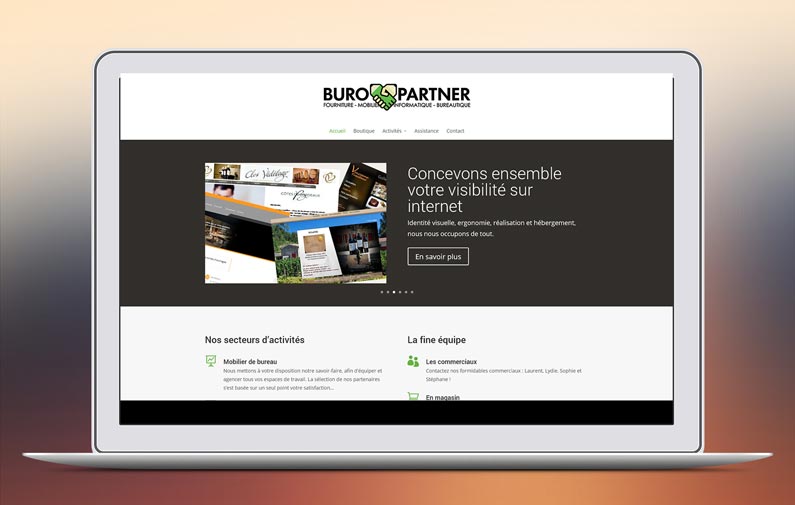 Le site internet Buro-Partner